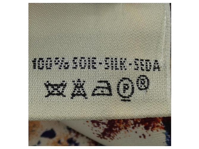 Hermès Hermes PREMIERES MAINS Chaleco de Seda y Algodón Twillene XS Castaño Beige - vista 5