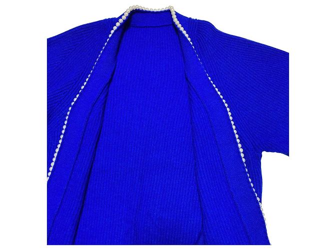 Autre Marque Diagram Pearl Strickjacke Blau - Ansicht 4