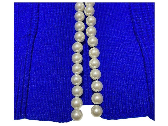 Autre Marque Diagram Pearl Strickjacke Blau - Ansicht 7