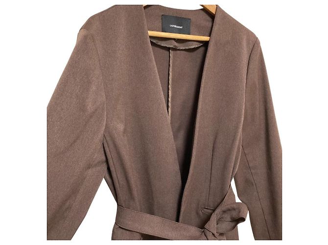 Autre Marque Chaqueta sin cuello Lautreamont Castaño - vista 3