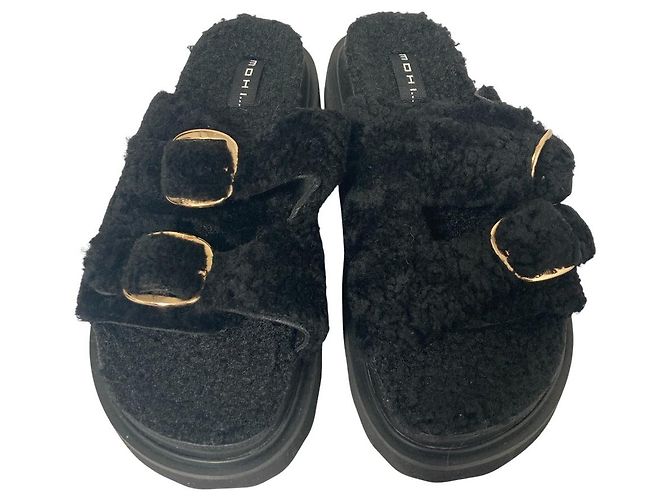 Autre Marque Sandali Mohi Mouton Nero - vista 2