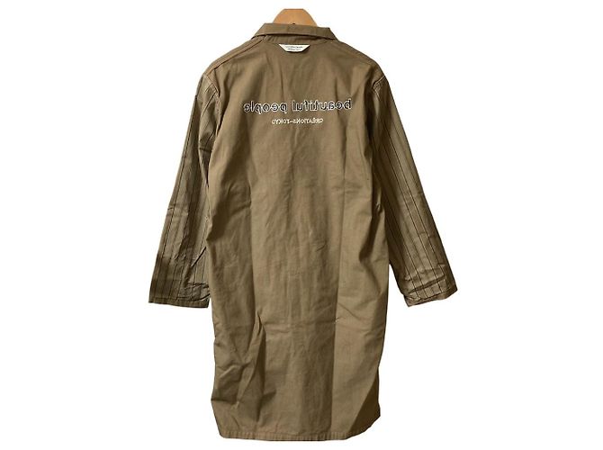 Autre Marque Abrigo de primavera beautiful people Back Logo Spring Overcoat Coat Castaño - vista 4