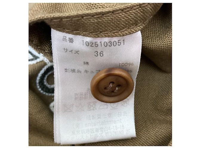 Autre Marque Abrigo de primavera beautiful people Back Logo Spring Overcoat Coat Castaño - vista 9