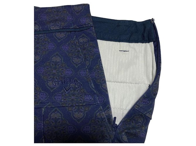 Autre Marque Falda de golf Callaway con estampado damasco Azul Azul marino - vista 3
