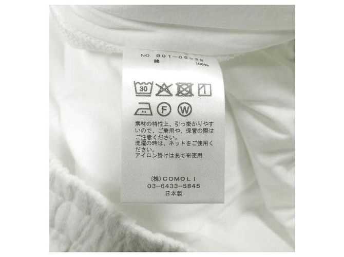Autre Marque Short de malha de algodão COMOLI Branco - vista 8