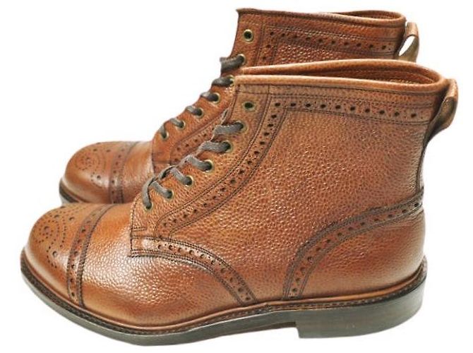 Ralph Lauren Stivali RRL BOWERY BOOTS BROGUE Marrone - vista 2