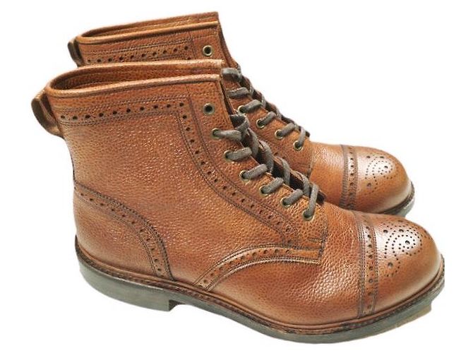Ralph Lauren Stivali RRL BOWERY BOOTS BROGUE Marrone - vista 3