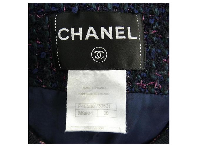 Chaqueta Chanel sin cuello Rosa Púrpura - vista 4