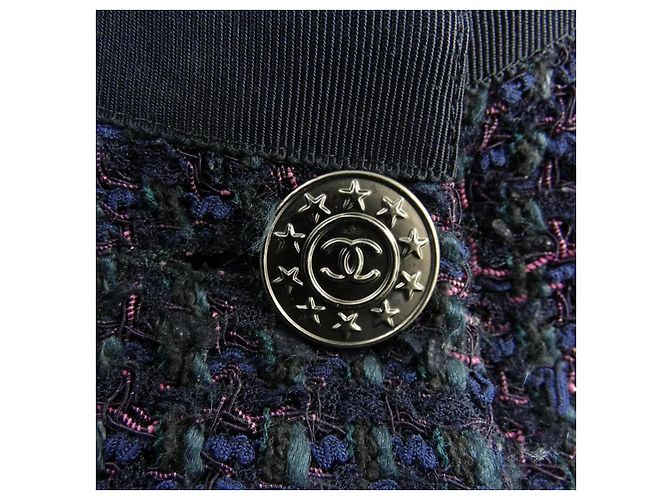 Chaqueta Chanel sin cuello Rosa Púrpura - vista 6