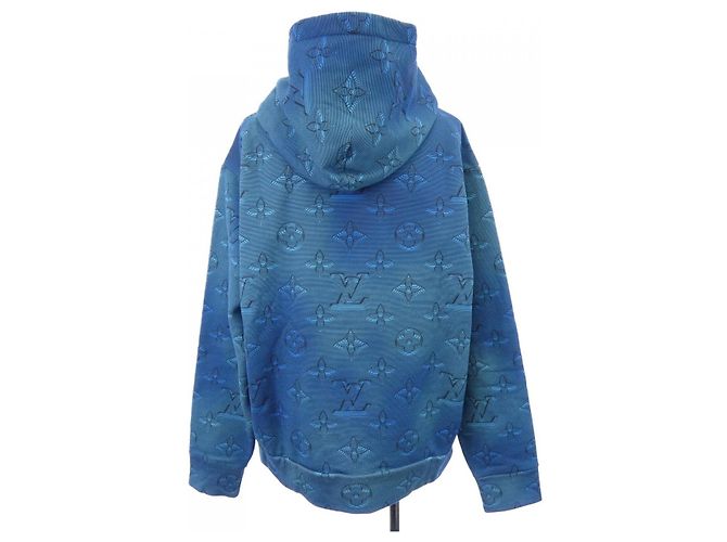 Sudadera con capucha Louis Vuitton con estampado integral Azul - vista 2