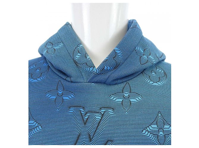 Sudadera con capucha Louis Vuitton con estampado integral Azul - vista 5