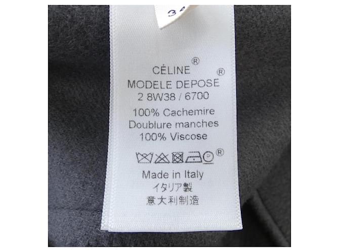 Céline Abrigo Celine 100% Cachemira Castaño - vista 3