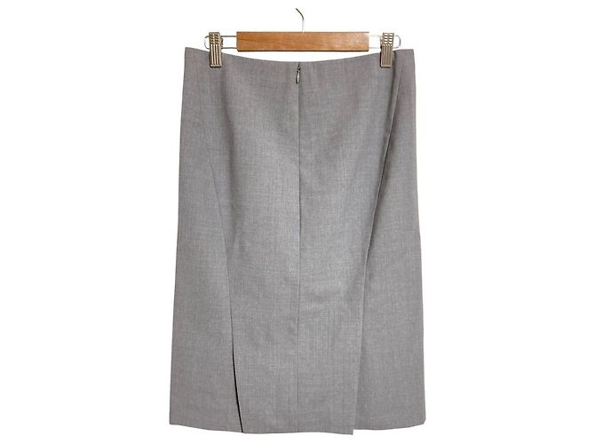 Falda de lana TAILOR GOLDA2 Theory Castaño - vista 2