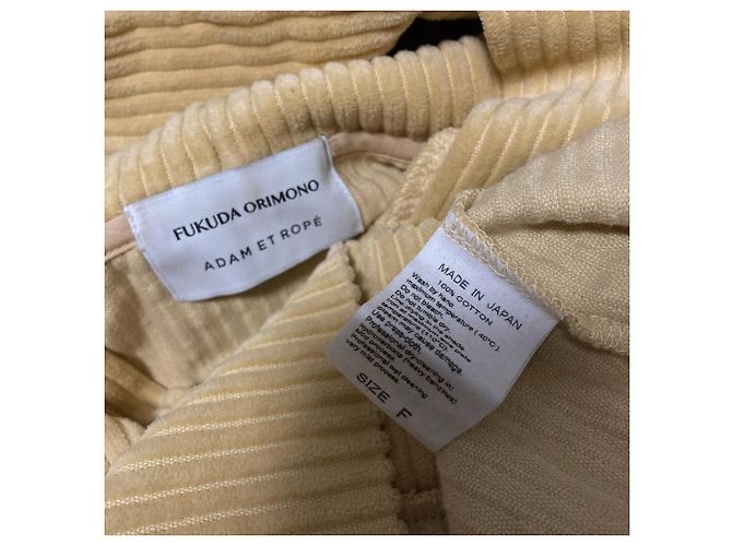 Autre Marque Cordroy-Pullover Adam et Rope' Fukuda Orimono Beige - Ansicht 6