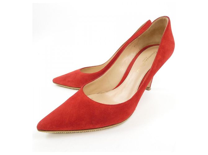 Autre Marque Décolleté in pelle Gianvito Rossi Rosso - vista 3