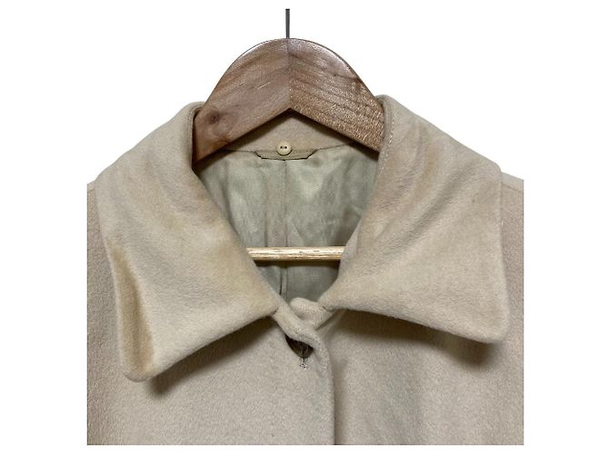 Autre Marque Abrigo ANAYI de angora Blue Fox Beige - vista 13