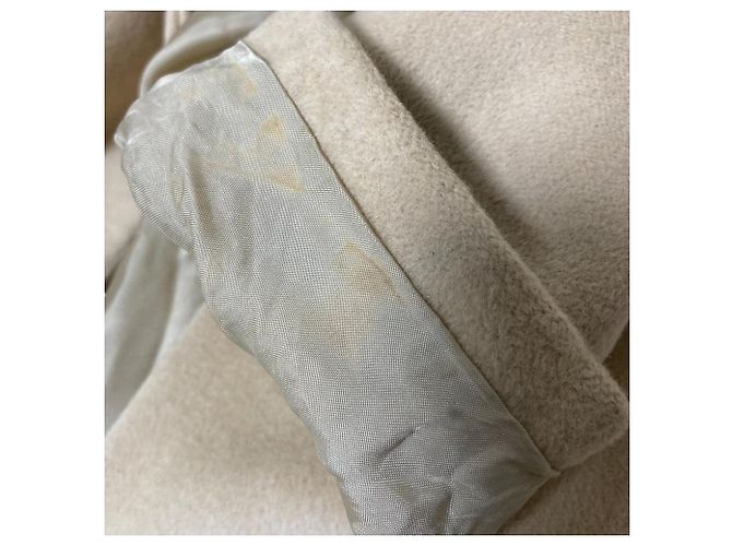 Autre Marque Abrigo ANAYI de angora Blue Fox Beige - vista 14