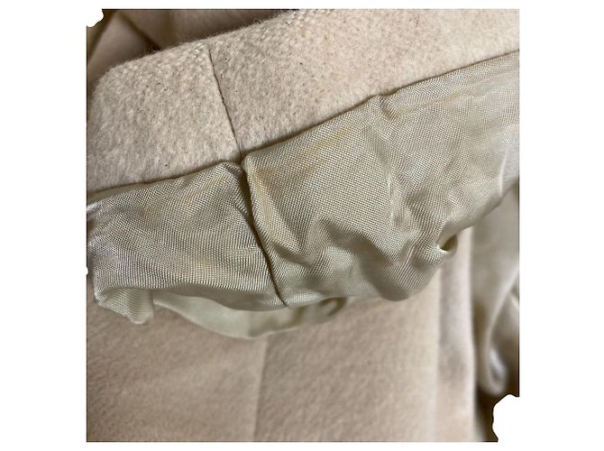 Autre Marque Abrigo ANAYI de angora Blue Fox Beige - vista 15