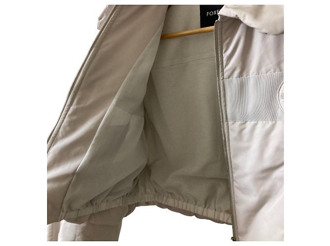 Autre Marque Casaco curto acolchoado FOXEY Crema Bege - vista 3