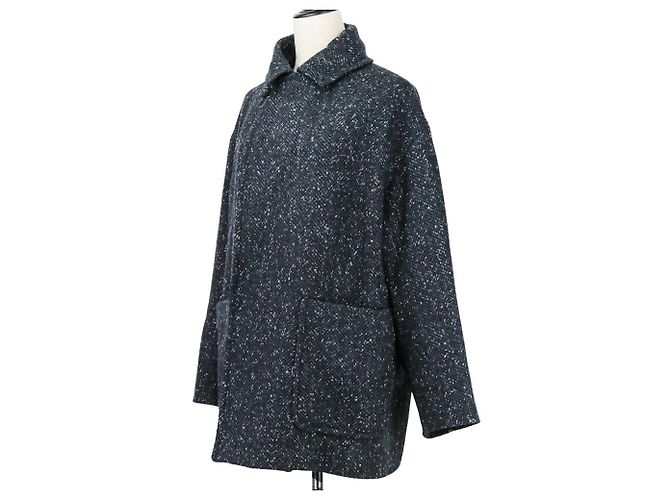 Autre Marque Abrigo TOMORROWLAND .B Classic Homespun Castaño Negro - vista 3