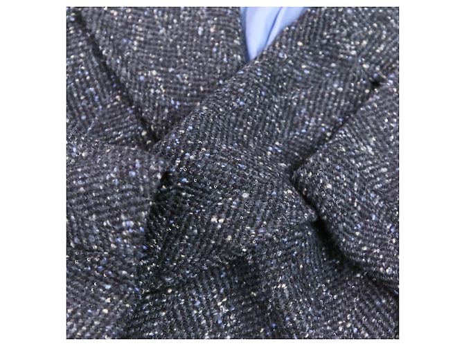 Autre Marque Abrigo TOMORROWLAND .B Classic Homespun Castaño Negro - vista 8