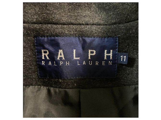 Abrigo de lana entallado Ralph Lauren Castaño Gris antracita - vista 5