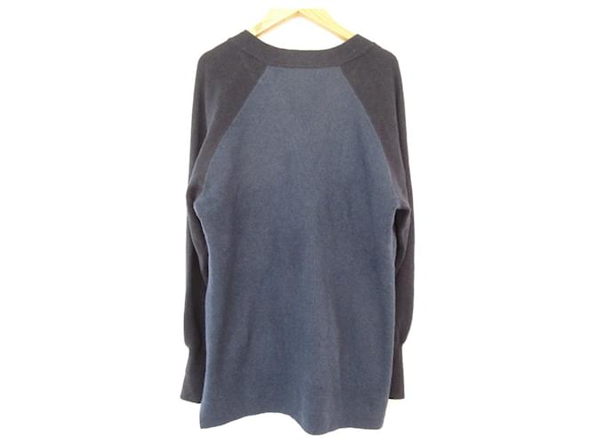 V-Ausschnitt Strickpullover PS Paul Smith Blau Marineblau - Ansicht 2