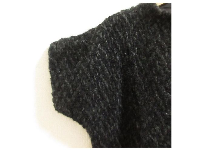 Autre Marque Wolllanges Kleid COMME des GARÇONS Schwarz - Ansicht 4