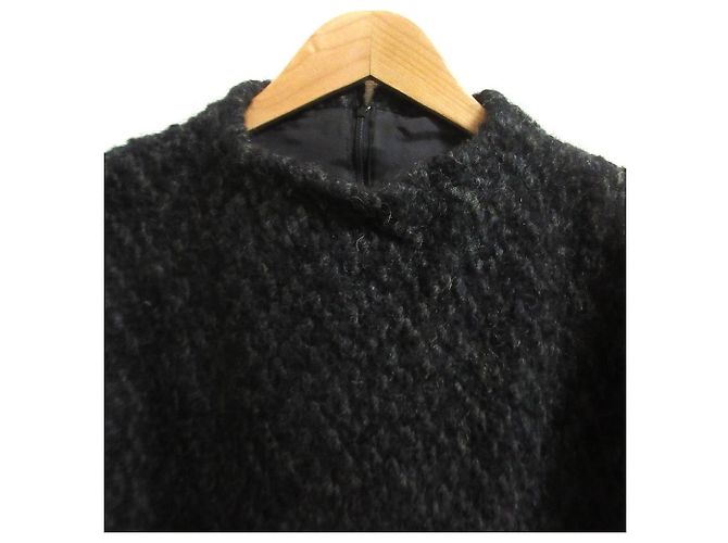 Autre Marque Wolllanges Kleid COMME des GARÇONS Schwarz - Ansicht 5