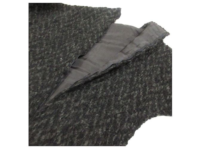 Autre Marque Wolllanges Kleid COMME des GARÇONS Schwarz - Ansicht 7