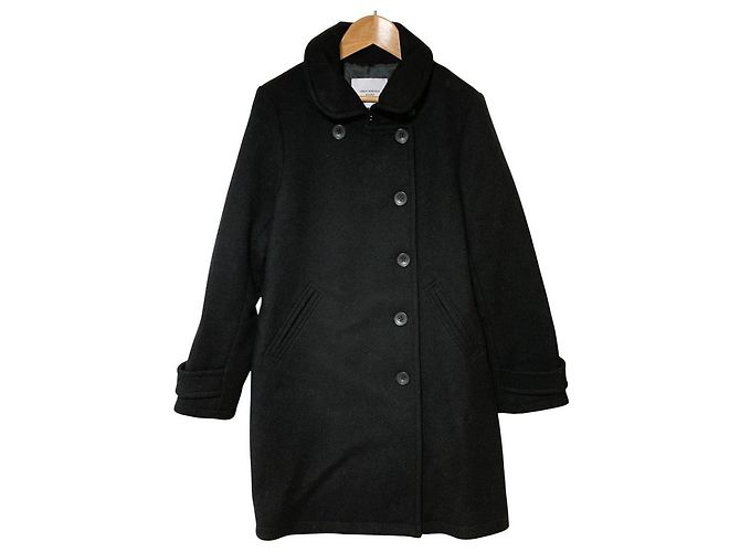 Autre Marque URBAN RESEARCH DOORS Long Coat 2way con cuello de chal Negro - vista 3