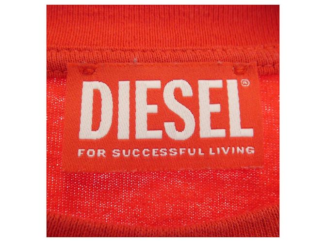 Autre Marque Camiseta de algodón Diesel Roja - vista 4