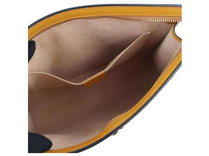 Gucci Clutch GG Supreme Kai Collaboration Edizione Limitata Arancione - vista 7