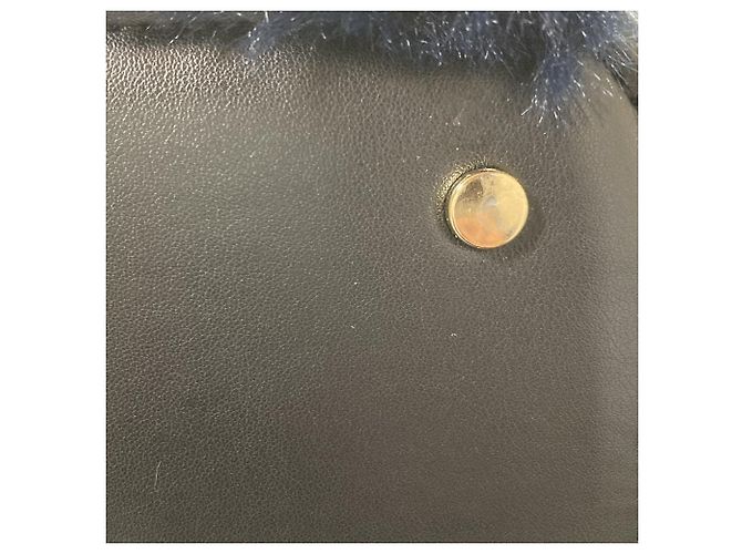 Autre Marque Borsa 2 way con corda Nero Blu navy - vista 9