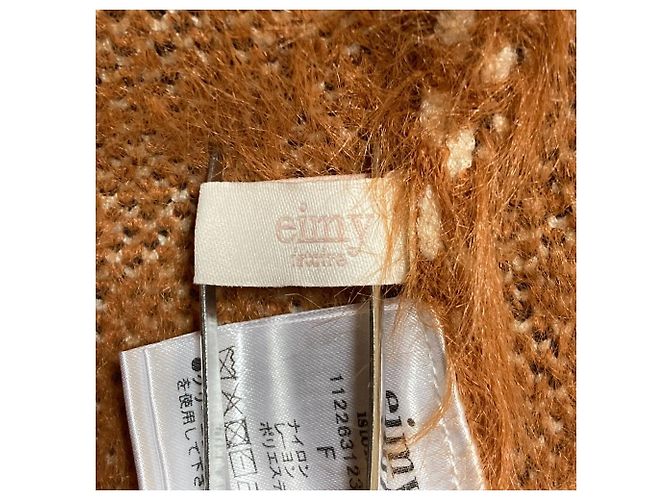 Autre Marque Eimy Istoire Karo-Strickkleid Braun Weiß - Ansicht 4