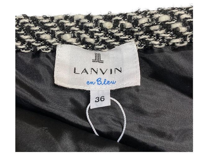 Falda de tweed LANVIN en Bleu Negro - vista 4