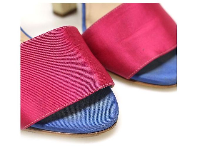 Fendi Sandali da donna con cinturini in raso multicolore - vista 6
