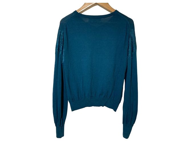 Autre Marque CELFORD Strickjacke aus Spitze Grün - Ansicht 2