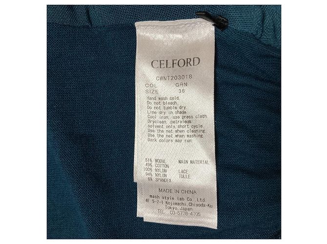Autre Marque CELFORD Strickjacke aus Spitze Grün - Ansicht 5