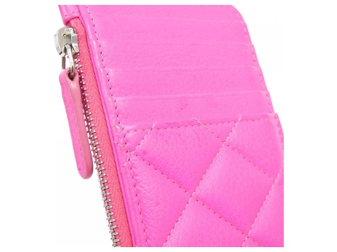 Chanel AP0624 Kartenetui aus Ziegenleder Pink - Ansicht 6