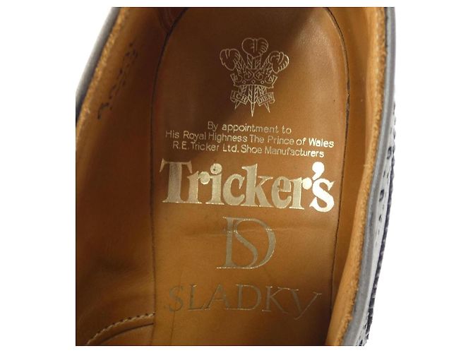 Autre Marque Tricker's Lederschuhe Braun Weiß Rot Marineblau - Ansicht 6