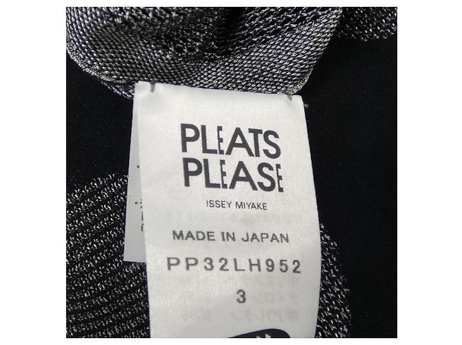 Autre Marque Vestido Pleats Please A-POC Negro Blanco - vista 4