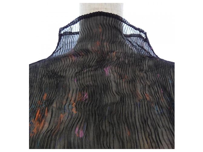 Top Issey Miyake IM34FJ214 Negro Rosa Naranja - vista 4