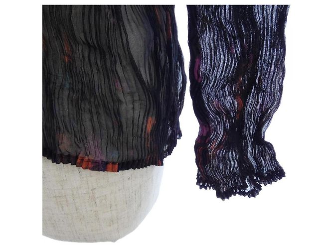 Top Issey Miyake IM34FJ214 Negro Rosa Naranja - vista 5