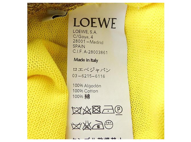 Maglieria in lana Loewe Marrone Giallo - vista 3