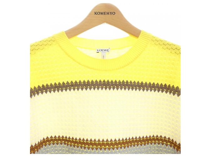 Maglieria in lana Loewe Marrone Giallo - vista 5