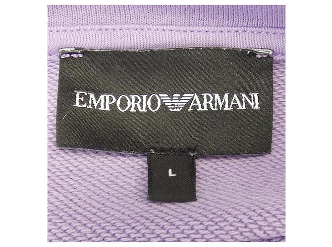 Sudadera de algodón Emporio Armani Púrpura - vista 4