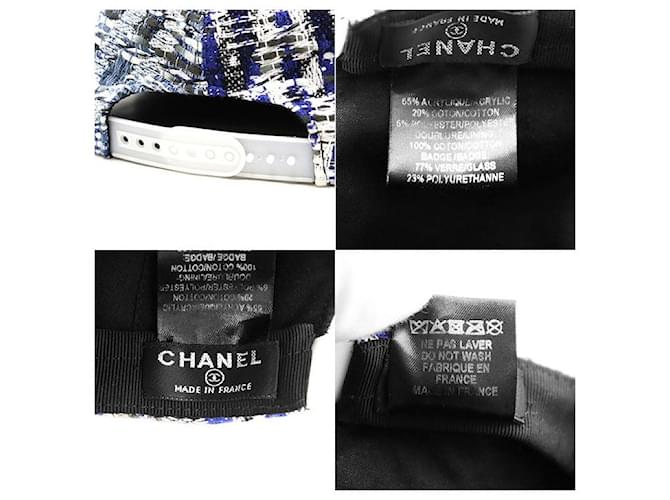 CHANEL Tweed-Cap Blau Mehrfarben - Ansicht 10