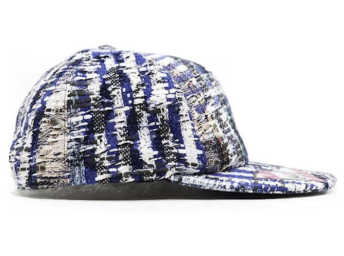 CHANEL Tweed-Cap Blau Mehrfarben - Ansicht 11