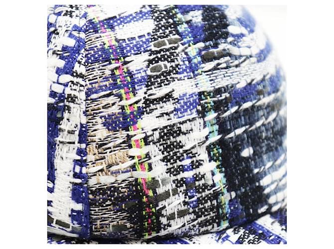 CHANEL Tweed-Cap Blau Mehrfarben - Ansicht 13